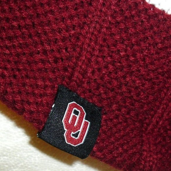 Oklahoma Sooners University Mens Zephyr Bill Beanie Winter Hat Cap New Ncaa - Picture 3 of 4